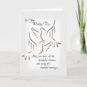 Wedding Doves Congratulations Card