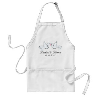 Wedding Doves Couples Standard Apron