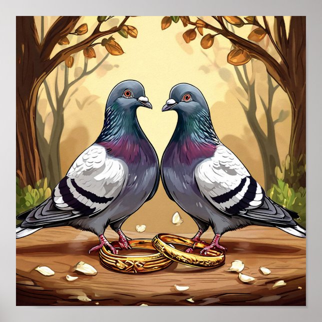 Wedding Doves Poster (Front)