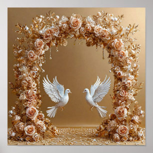 Wedding Doves Poster
