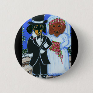 Wedding Doxies 2 Inch Round Button