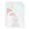Wedding Dress_2 Bridal Shower Invitation (blue)
