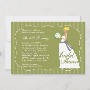 Wedding Dress Bridal Shower Invitation