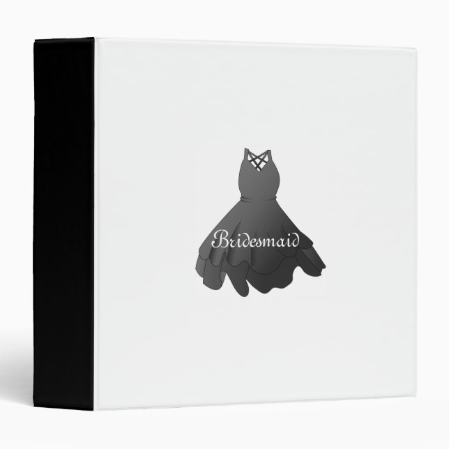 Wedding Dress Bridesmaid Binder Planner (Front/Spine)