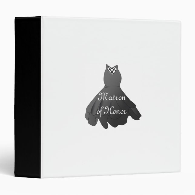 Wedding Dress Matron of Honour Binder Planner (Front/Spine)