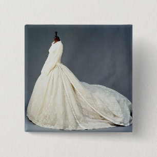 Wedding dress of Katharine Worsley 2 Inch Square Button