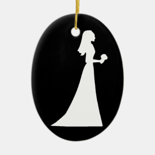 Wedding Dress Personalized Christmas Ornament