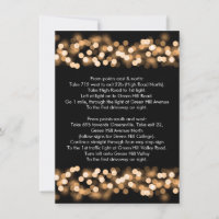 Wedding Driving Directions Gold Hollywood Glam