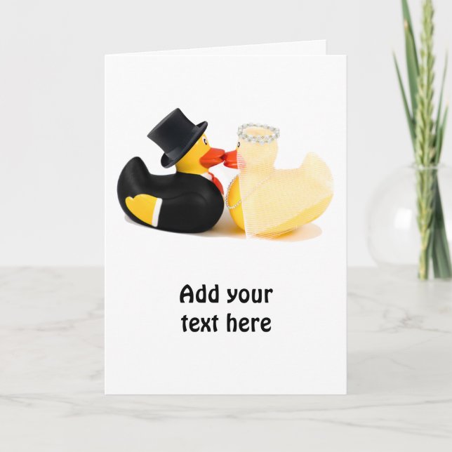 Wedding ducks 2 card (Front)