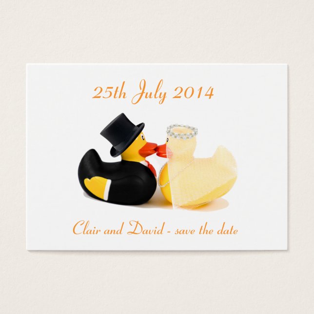 Wedding ducks 2 ... Save the date (Front)