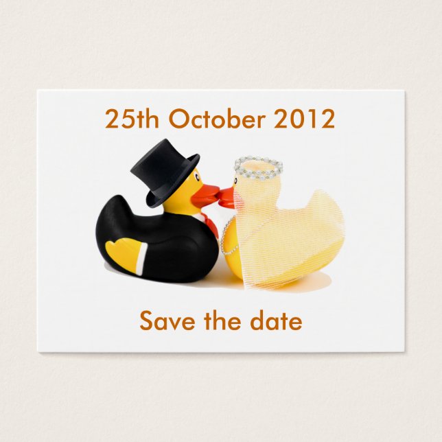 Wedding ducks 2 ... Save the date (Front)
