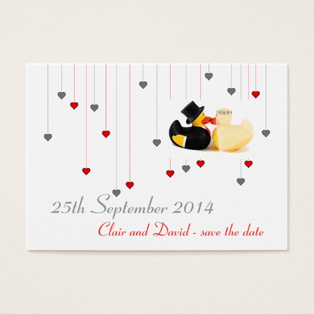 Wedding ducks 3 ... Save the date (Front)
