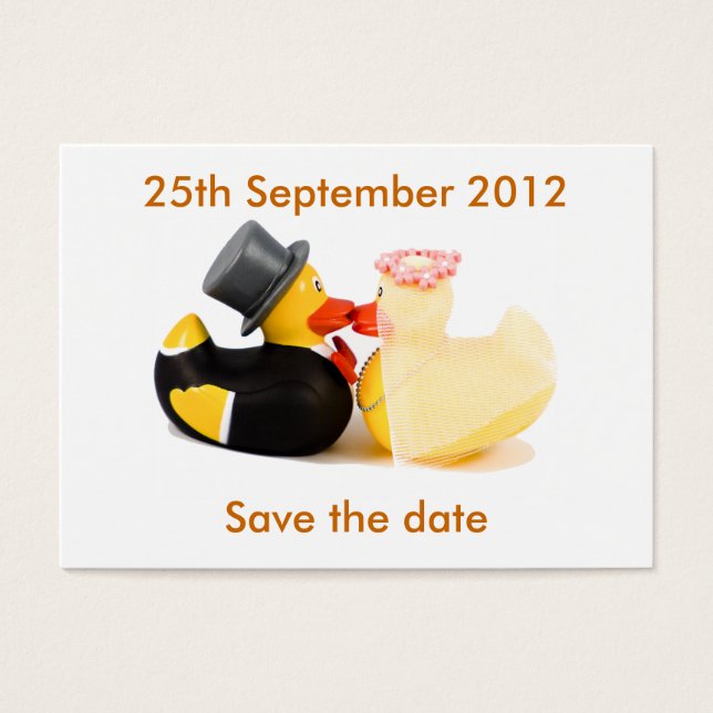 Wedding ducks ... Save the date calendar (Front)