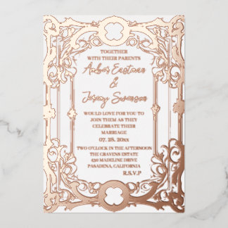 wedding elegant and romantic rose gold