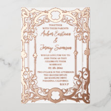 wedding elegant and romantic rose gold
