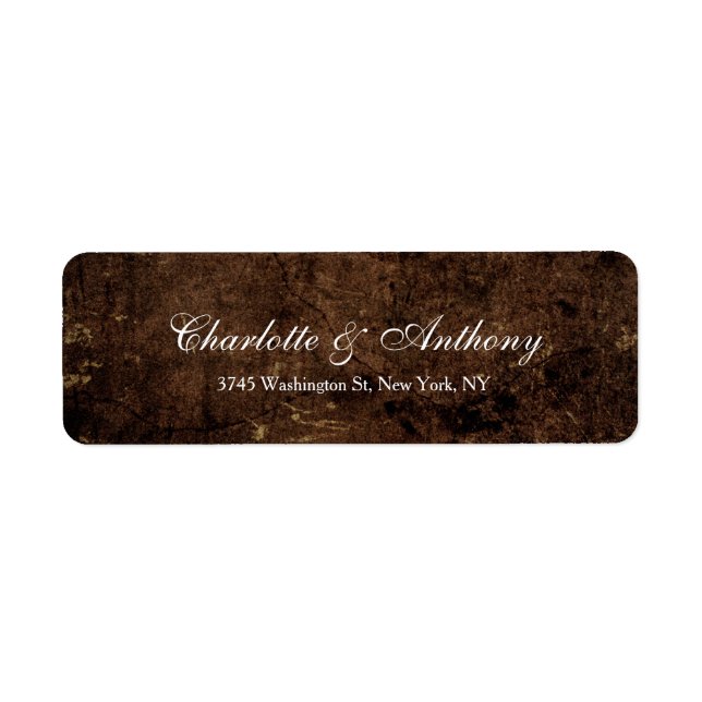 Wedding Elegant Creative Brown Minimalist (Front)