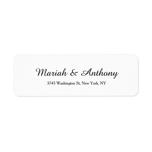 Wedding Elegant Creative Classical Black White (Front)