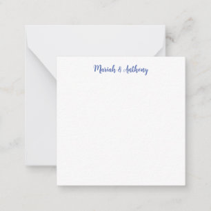 Wedding Elegant Creative Classical Blue White Card
