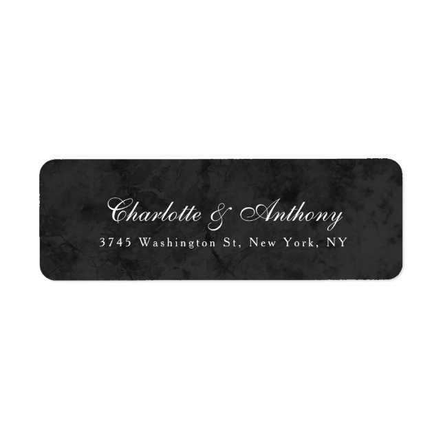 Wedding Elegant Creative Dark Grey Minimalist (Front)