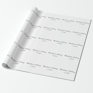 Wedding Elegant Creative Professional Modern Wrapping Paper