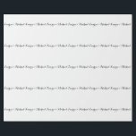 Wedding Elegant Minimalist Calligraphy Black White Wrapping Paper<br><div class="desc">This template can be customized to meet all professional occupations.</div>