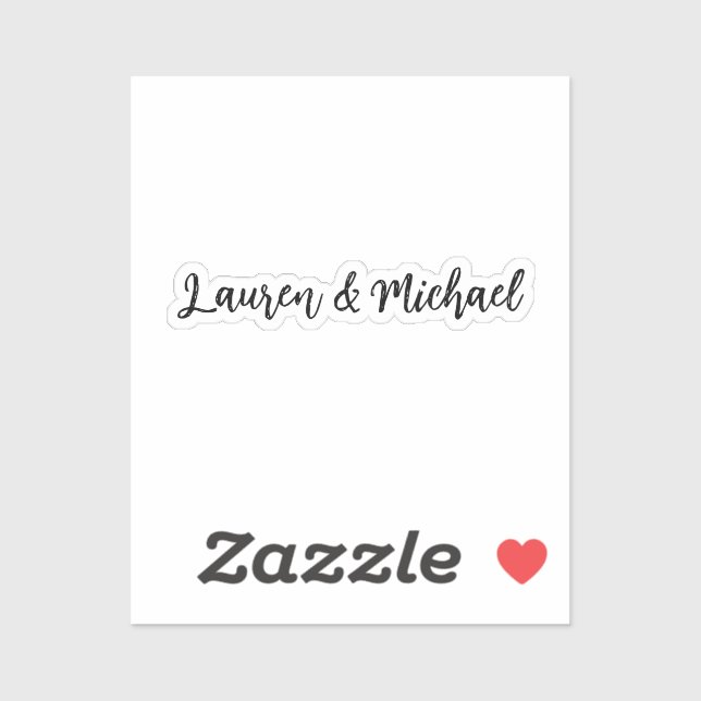 Wedding Elegant Minimalist Classical Black White (Sheet)