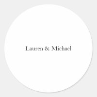 Wedding Elegant Minimalist Classical Black White