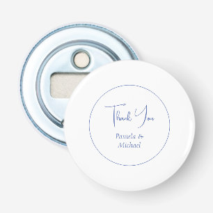Wedding Elegant Minimalist Classical Thank You Bottle Opener