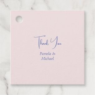 Wedding Elegant Minimalist Classical Thank You Favour Tags