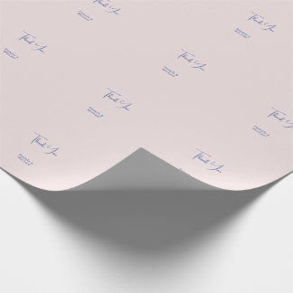Wedding Elegant Minimalist Classical Thank You Wrapping Paper
