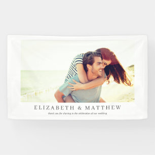 Wedding   Elegant Modern Custom Photo Banner