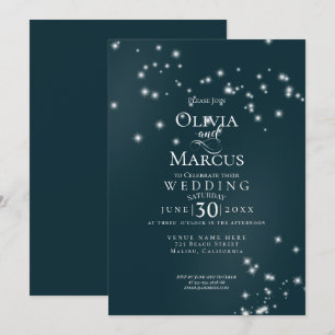 Wedding Elegant Seaside Driftwood Tulle Arbor Invitation