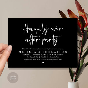 Wedding Elopement Dinner, Happily Ever after Party Invitation