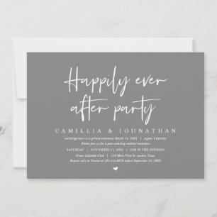 Wedding Elopement, Happily Ever after Party Invita Invitation