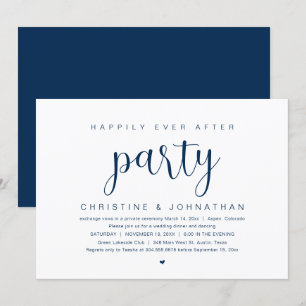 Wedding Elopement, Happily Ever After Party Invita Invitation