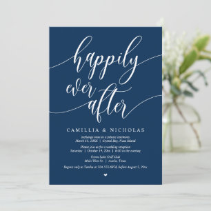 Wedding Elopement, Happily Ever After Party Invita Invitation
