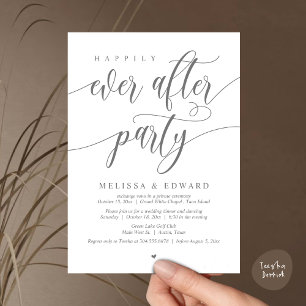 Wedding Elopement, Happily Ever After Party Invitation
