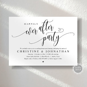 Wedding Elopement, Happily Ever After Party Invitation