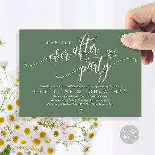 Wedding Elopement, Happily Ever After Party  Invitation