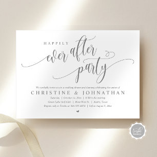 Wedding Elopement, Happily Ever After Party Invitation