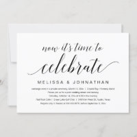 Wedding Elopement, Now it's time to celebrate