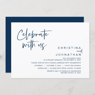 Wedding Elopement Party, Celebrate with us Invitation