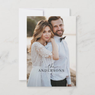 Wedding Elopement Photo Announcement