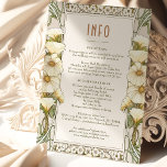 Wedding Enclosure INFO Vintage Art Nouveau Mucha Invitation<br><div class="desc">Art Nouveau Vintage wedding INFO card by Alphonse Mucha in a floral, romantic, and whimsical design. Victorian flourishes complement classic art deco fonts. Please enter your custom information, and you're done. If you wish to change the design further, click the blue "Customize It" button. Thank you so much for considering...</div>