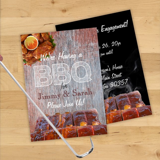 Wedding Engagement BBQ Party Invitation (Creator Uploaded)