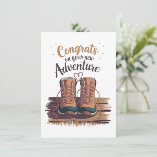 Wedding Engagement Congrats On Your New Adventure Card