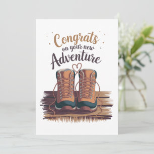 Wedding Engagement Congrats On Your New Adventure  Invitation