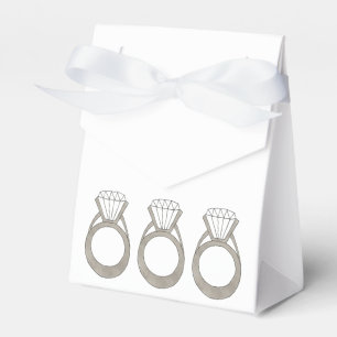 Wedding Engagement Party Bridal Shower Diamond Favor Box