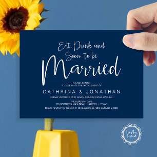 Wedding Engagement Party, Handwriting Script Invitation