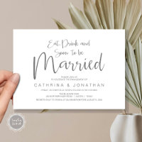 Wedding Engagement Party, Handwriting Script